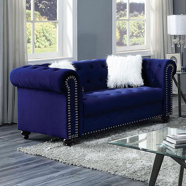 GIACOMO Loveseat, Blue - Jay's Mattress Plus (NY)