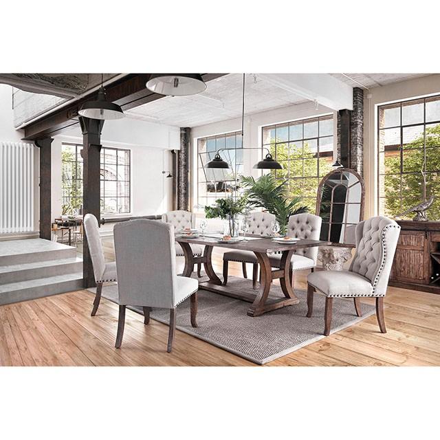 GIANNA Rustic Oak 77" Dining Table - Jay's Mattress Plus (NY)