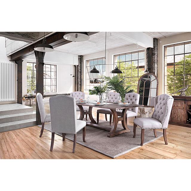 Gianna Rustic Pine/Ivory Side Chair (2/CTN) - Jay's Mattress Plus (NY)