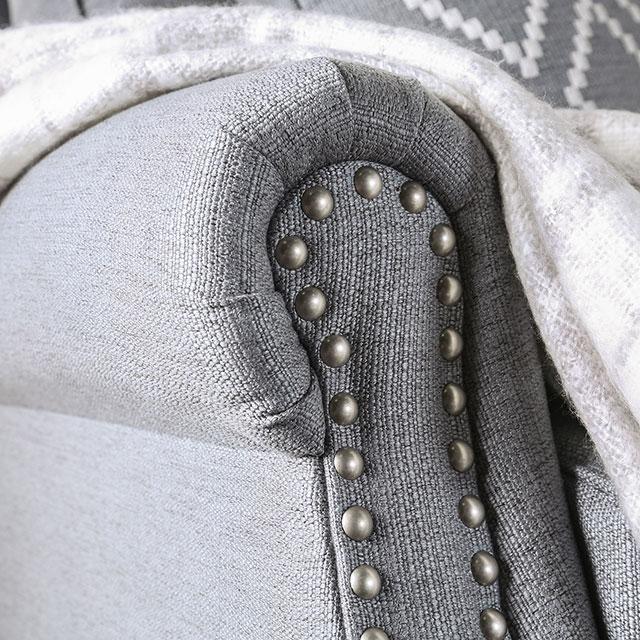 Giovanni Gray Love Seat - Jay's Mattress Plus (NY)