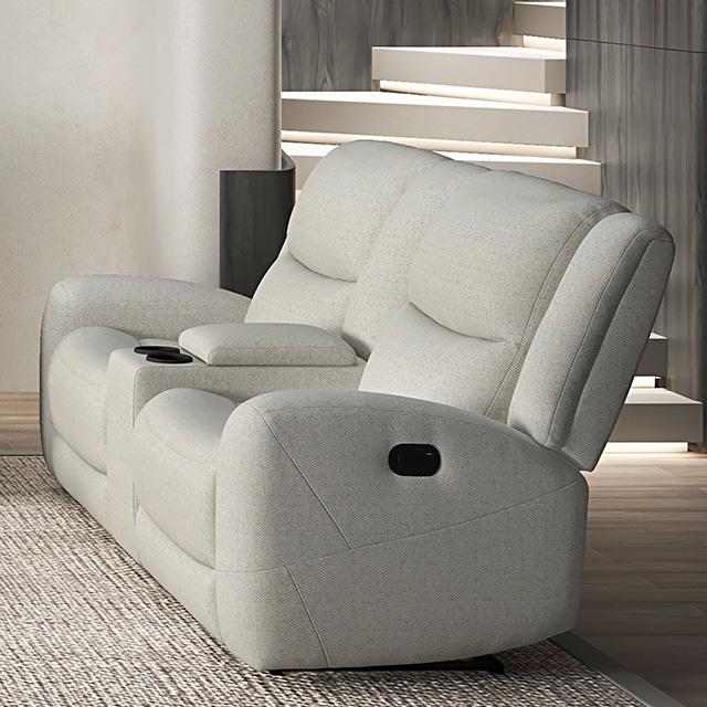 Giraldus Manual Recliner Loveseat w/ Console - Jay's Mattress Plus (NY)