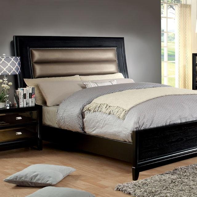Golva Bed Beige & Black - Jay's Mattress Plus (NY)