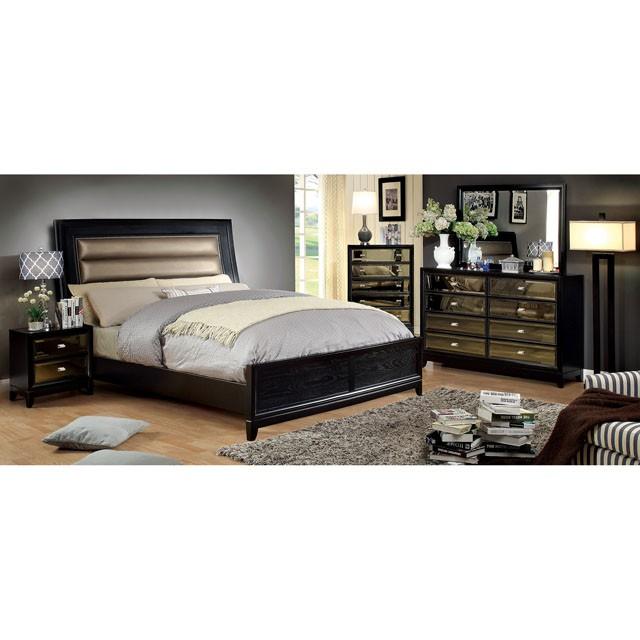Golva Bed Beige & Black - Jay's Mattress Plus (NY)