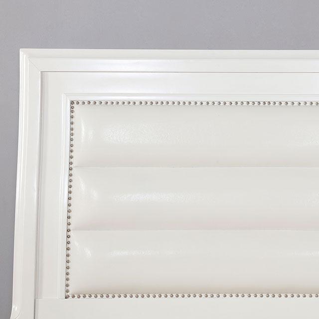 Golva E.King & Queen Bed White & Silver - Jay's Mattress Plus (NY)