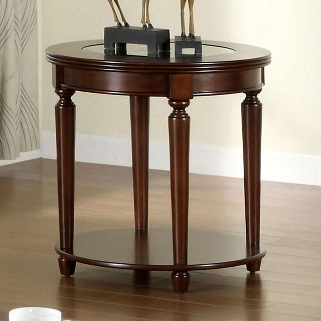 Granvia Dark Cherry End Table - Jay's Mattress Plus (NY)
