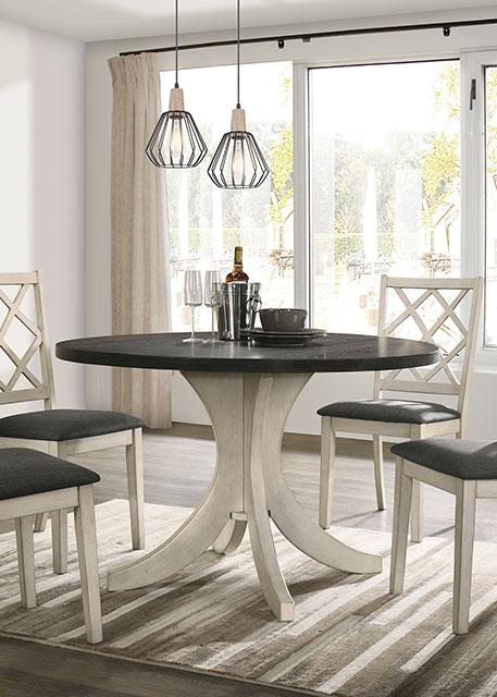HALEIGH Round Dining Table - Jay's Mattress Plus (NY)