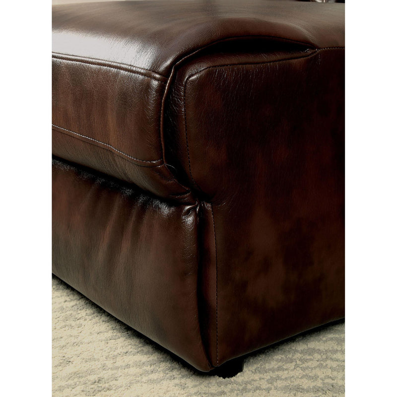 Hardy Brown Sectional w/ Console, Brown - Jay's Mattress Plus (NY)