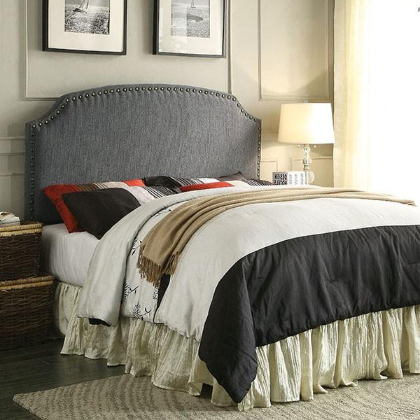HASSELT King Size H/B, Gray -K/D Leg - Jay's Mattress Plus (NY)