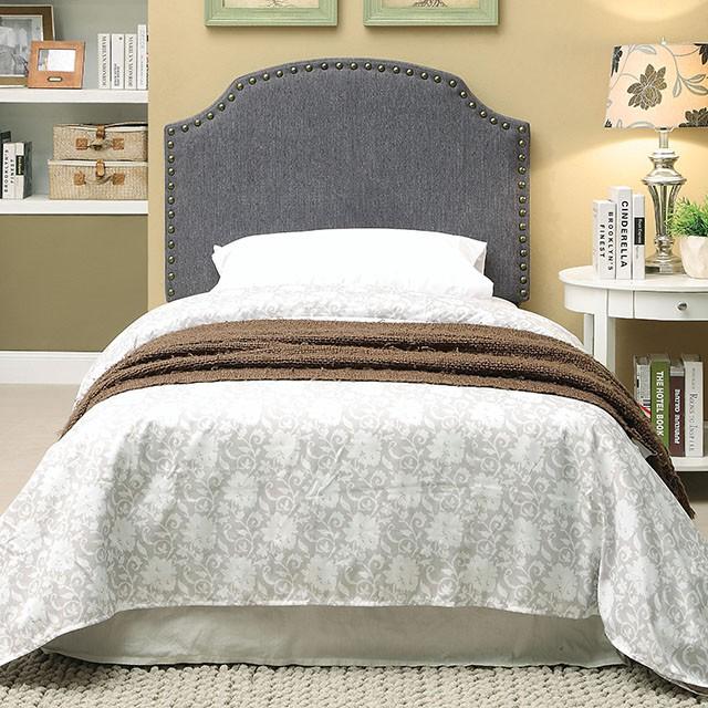 HASSELT King Size H/B, Gray -K/D Leg - Jay's Mattress Plus (NY)