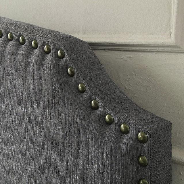 HASSELT King Size H/B, Gray -K/D Leg - Jay's Mattress Plus (NY)