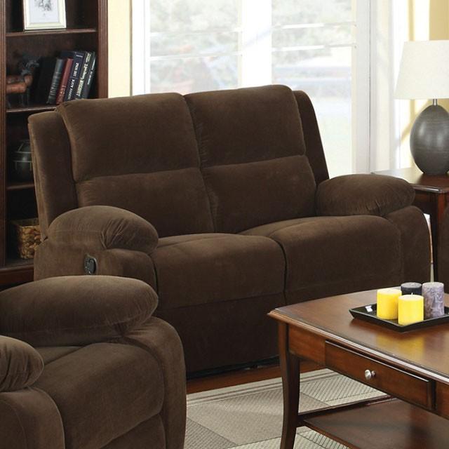 Haven Dark Brown Love Seat w/ 2 Recliners - Jay's Mattress Plus (NY)