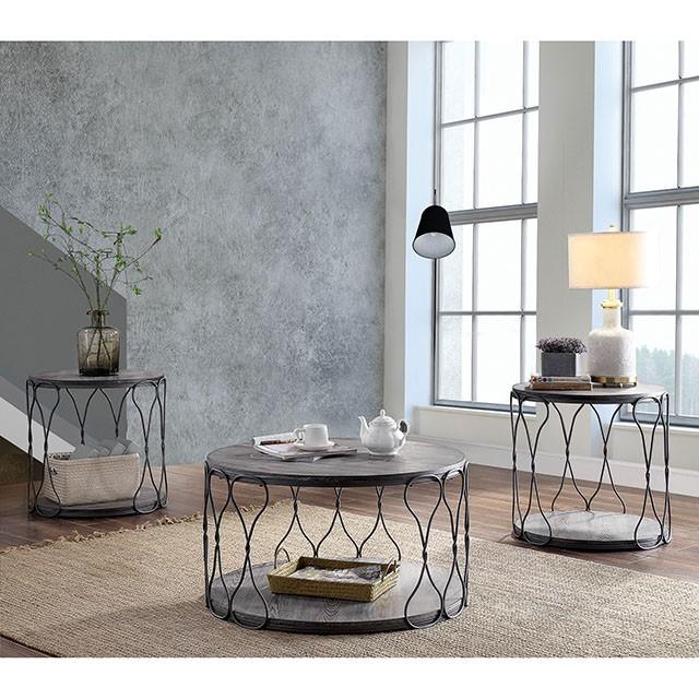 Hawdon Gray End Table - Jay's Mattress Plus (NY)