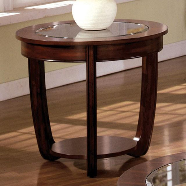 Crystal Falls Dark Cherry End Table - Jay's Mattress Plus (NY)