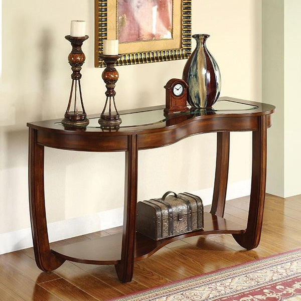 Crystal Falls Dark Cherry Sofa Table - Jay's Mattress Plus (NY)