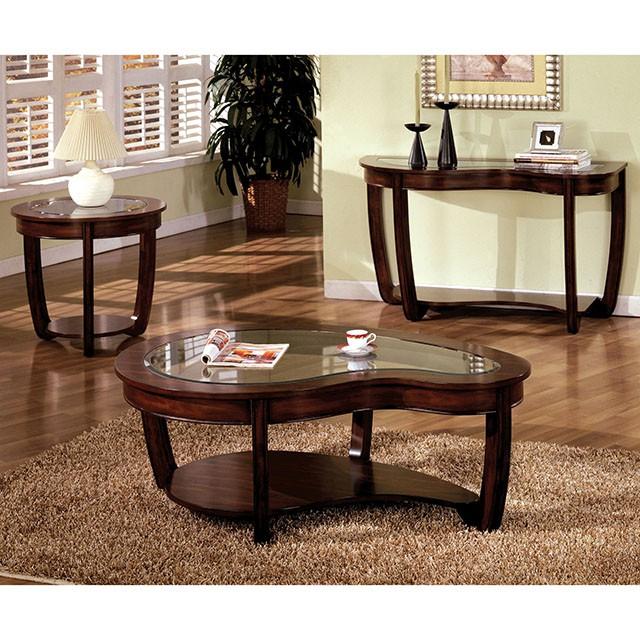 Crystal Falls Dark Cherry End Table - Jay's Mattress Plus (NY)