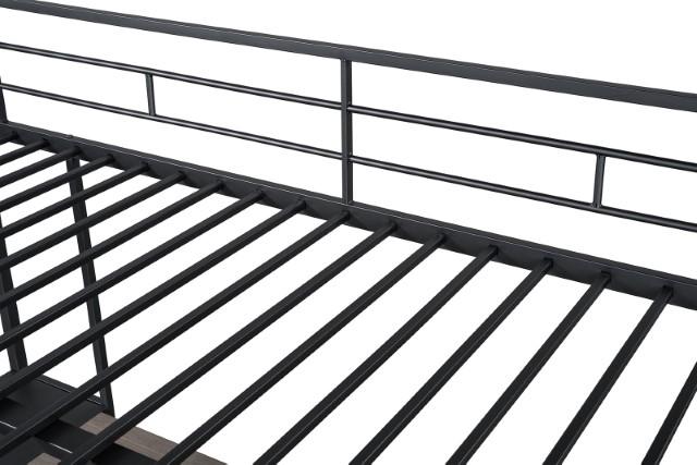 Cybill Full Loft Bed White, Silver, & Black - Jay's Mattress Plus (NY)