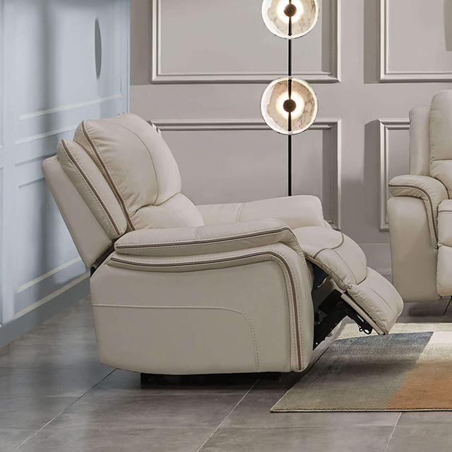 HENRICUS Glider Recliner, Beige - Jay's Mattress Plus (NY)