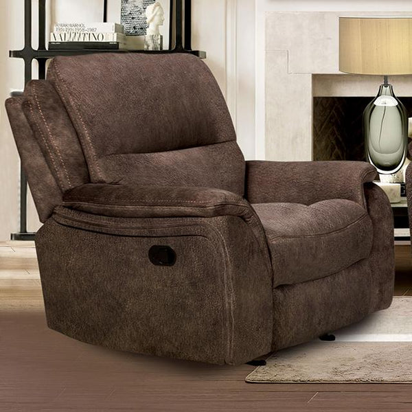 HENRICUS Glider Recliner, Dark Brown - Jay's Mattress Plus (NY)