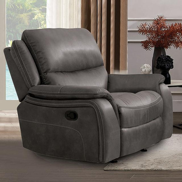 HENRICUS Glider Recliner, Dark Gray - Jay's Mattress Plus (NY)