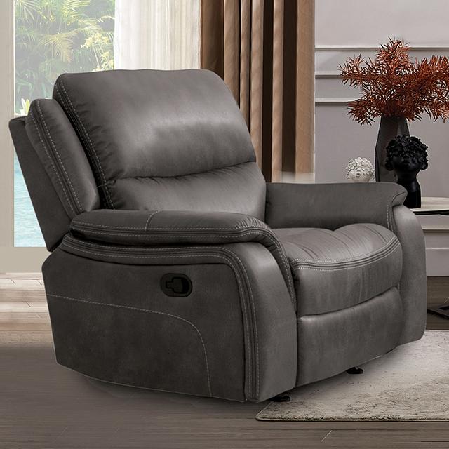 HENRICUS Glider Recliner, Dark Gray - Jay's Mattress Plus (NY)