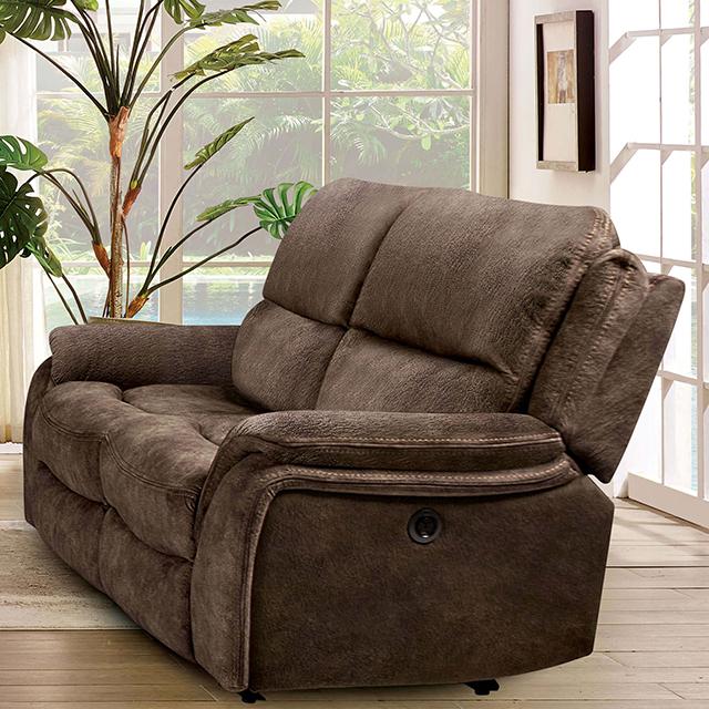 HENRICUS Loveseat, Dark Brown - Jay's Mattress Plus (NY)