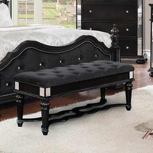 Azha Black Bench - Jay's Mattress Plus (NY)
