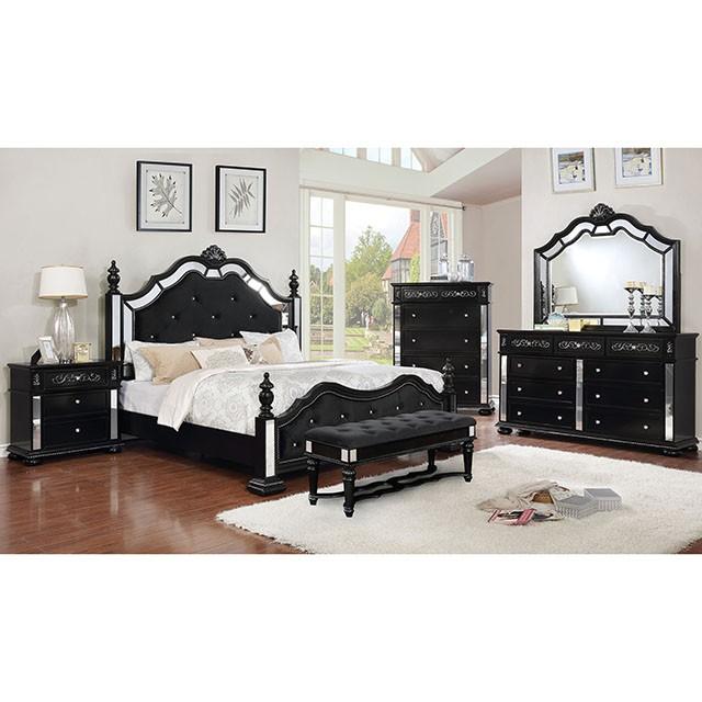 Azha Black Bench - Jay's Mattress Plus (NY)