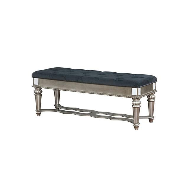 Azha Silver/Gray Bench - Jay's Mattress Plus (NY)