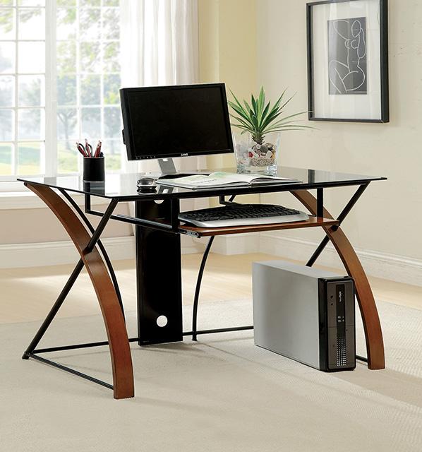 Baden Oak/Black Accent Desk - Jay's Mattress Plus (NY)