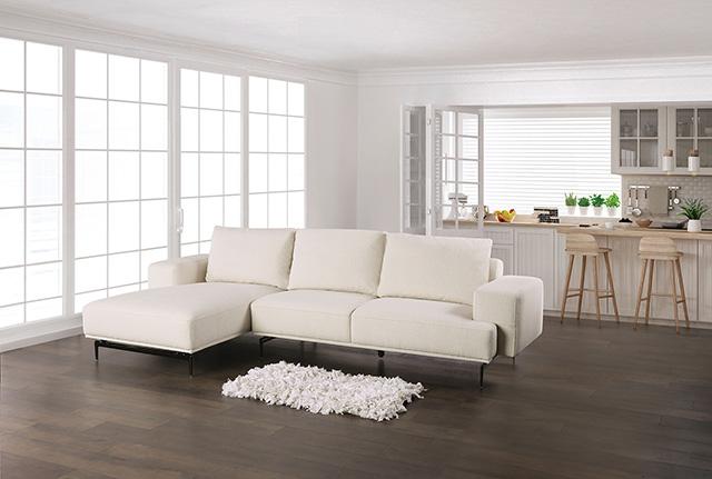 Baerum Sectional, Left & Right Chaise Beige & Gray - Jay's Mattress Plus (NY)