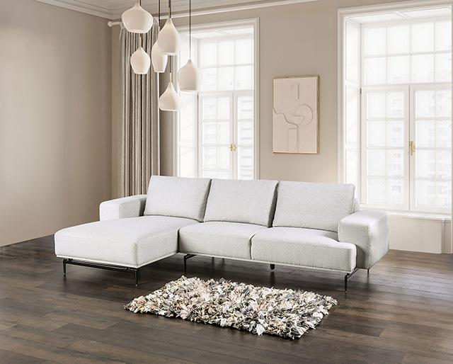 Baerum Sectional, Left & Right Chaise Beige & Gray - Jay's Mattress Plus (NY)