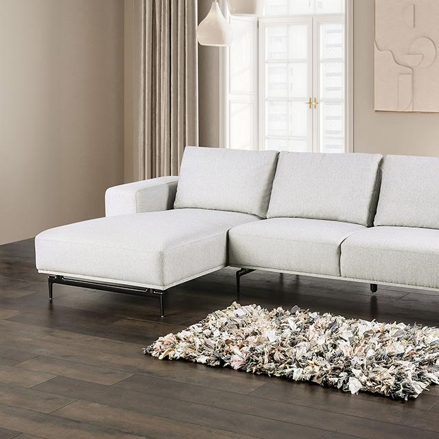 Baerum Sectional, Left & Right Chaise Beige & Gray - Jay's Mattress Plus (NY)
