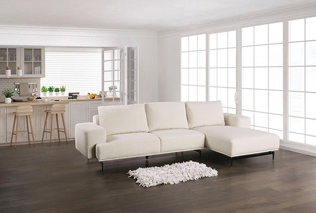 Baerum Sectional, Left & Right Chaise Beige & Gray - Jay's Mattress Plus (NY)
