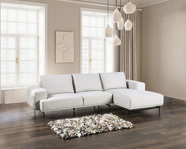 Baerum Sectional, Left & Right Chaise Beige & Gray - Jay's Mattress Plus (NY)