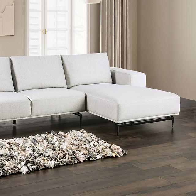 Baerum Sectional, Left & Right Chaise Beige & Gray - Jay's Mattress Plus (NY)
