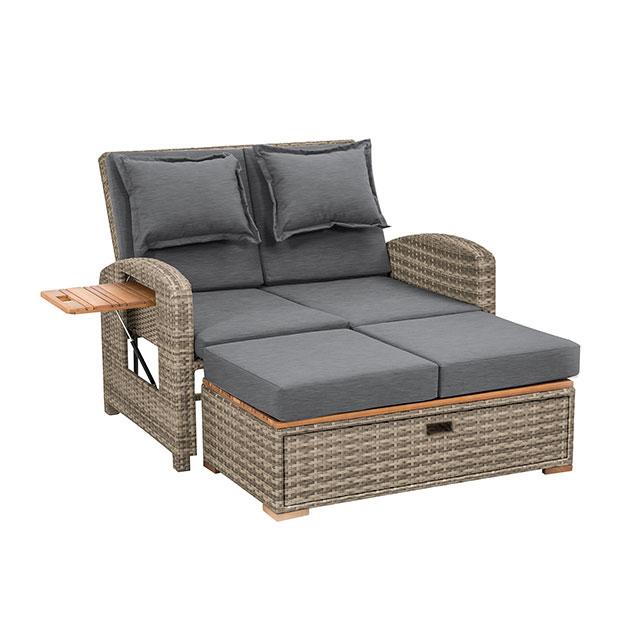 Bahia Tobago Reclining Chaise Lounge Brown & Gray - Jay's Mattress Plus (NY)