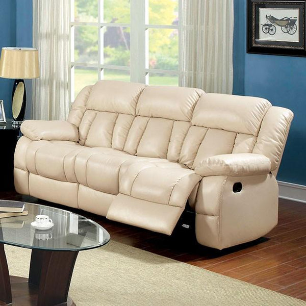 Barbado Ivory Sofa w/ 2 Recliners - Jay's Mattress Plus (NY)