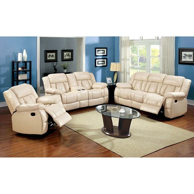 Barbado Ivory Sofa w/ 2 Recliners - Jay's Mattress Plus (NY)