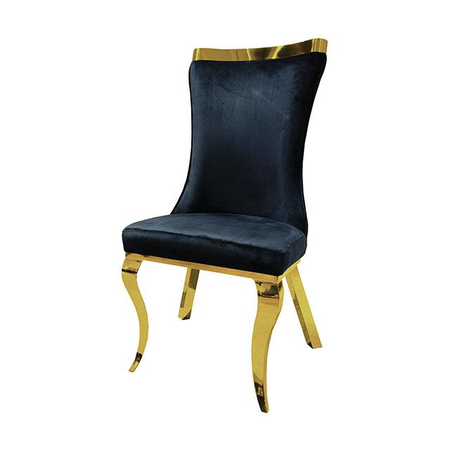 Basilicata Gold Chair (2/CTN) White, Gray, & Black - Jay's Mattress Plus (NY)