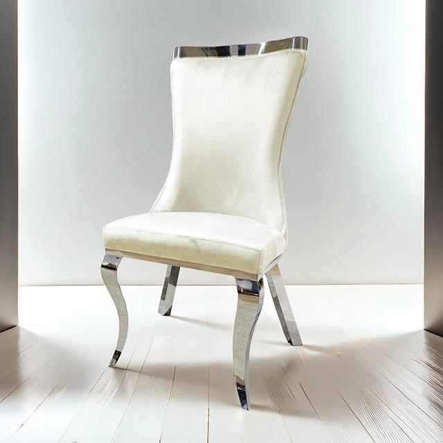 Basilicata Gold Chair (2/CTN) White, Gray, & Black - Jay's Mattress Plus (NY)