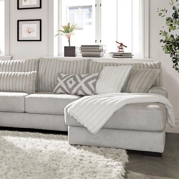 HERMISTON Sectional, Gray - Jay's Mattress Plus (NY)