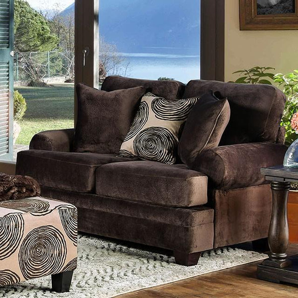 Bonaventura Brown Love Seat - Jay's Mattress Plus (NY)