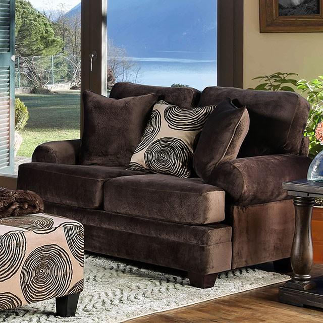 Bonaventura Brown Love Seat - Jay's Mattress Plus (NY)