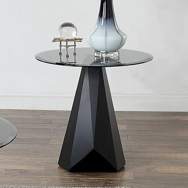 BISHOP End Table, Black/Gray - Jay's Mattress Plus (NY)