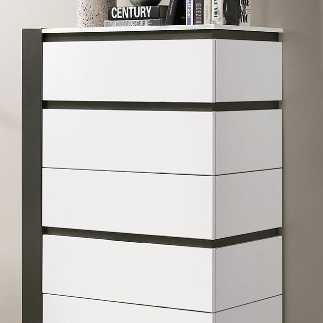 BIRSFELDEN Chest, White - Jay's Mattress Plus (NY)