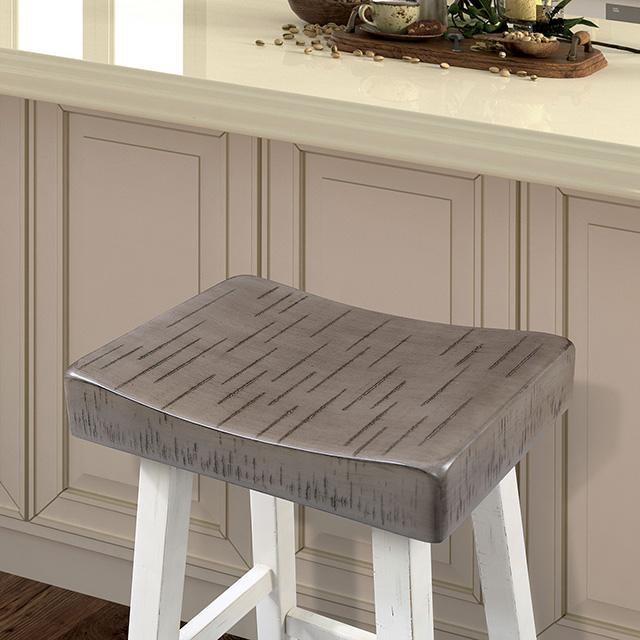 Biasca 24" Stool (2/CTN) White, Brown, & Black - Jay's Mattress Plus (NY)