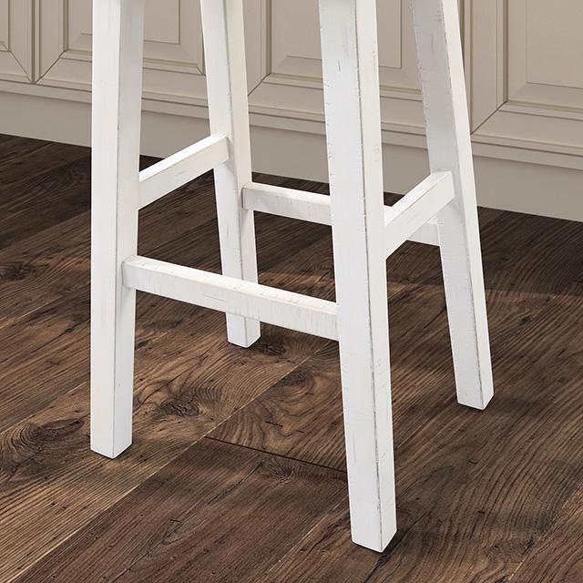 Biasca 24" Stool (2/CTN) White, Brown, & Black - Jay's Mattress Plus (NY)