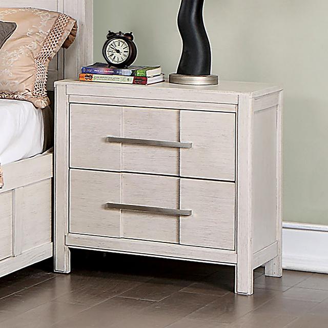 Berenice Espresso Night Stand White, Gray, & Espresso - Jay's Mattress Plus (NY)