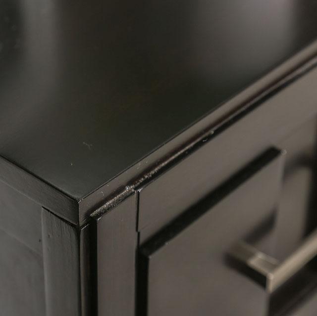 Berenice Espresso Night Stand White, Gray, & Espresso - Jay's Mattress Plus (NY)