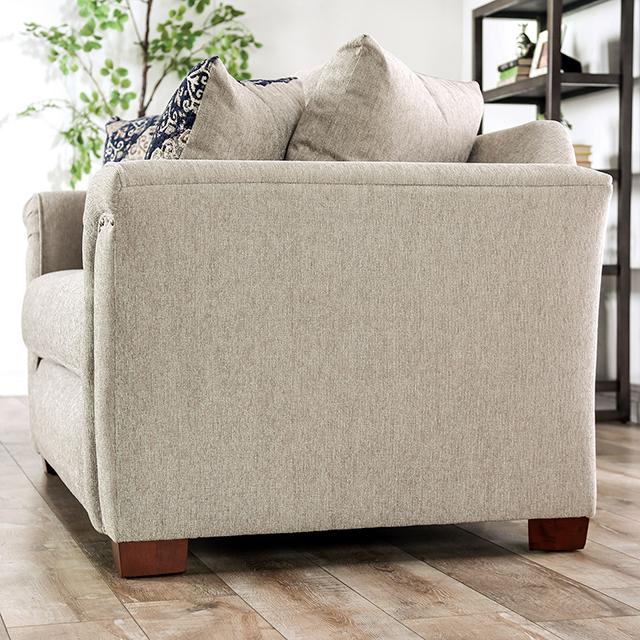 BELSIZE Loveseat Grey, Beige, & Choclate - Jay's Mattress Plus (NY)